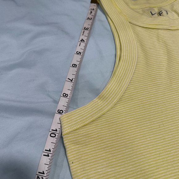 NWOT Loft Women's XL Sleeveless Striped Pullover Blouse/Tank Top Lime Green. - Picture 4 of 11